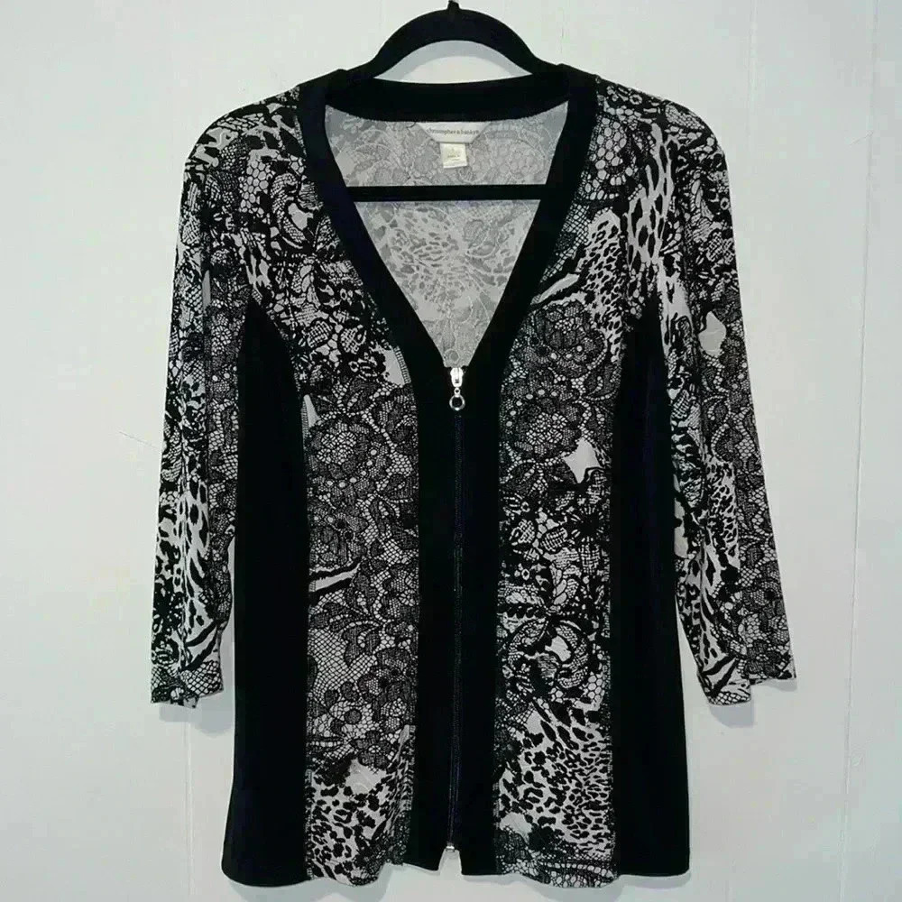 Christopher & Banks Lightweight Coverup Jacket Z11